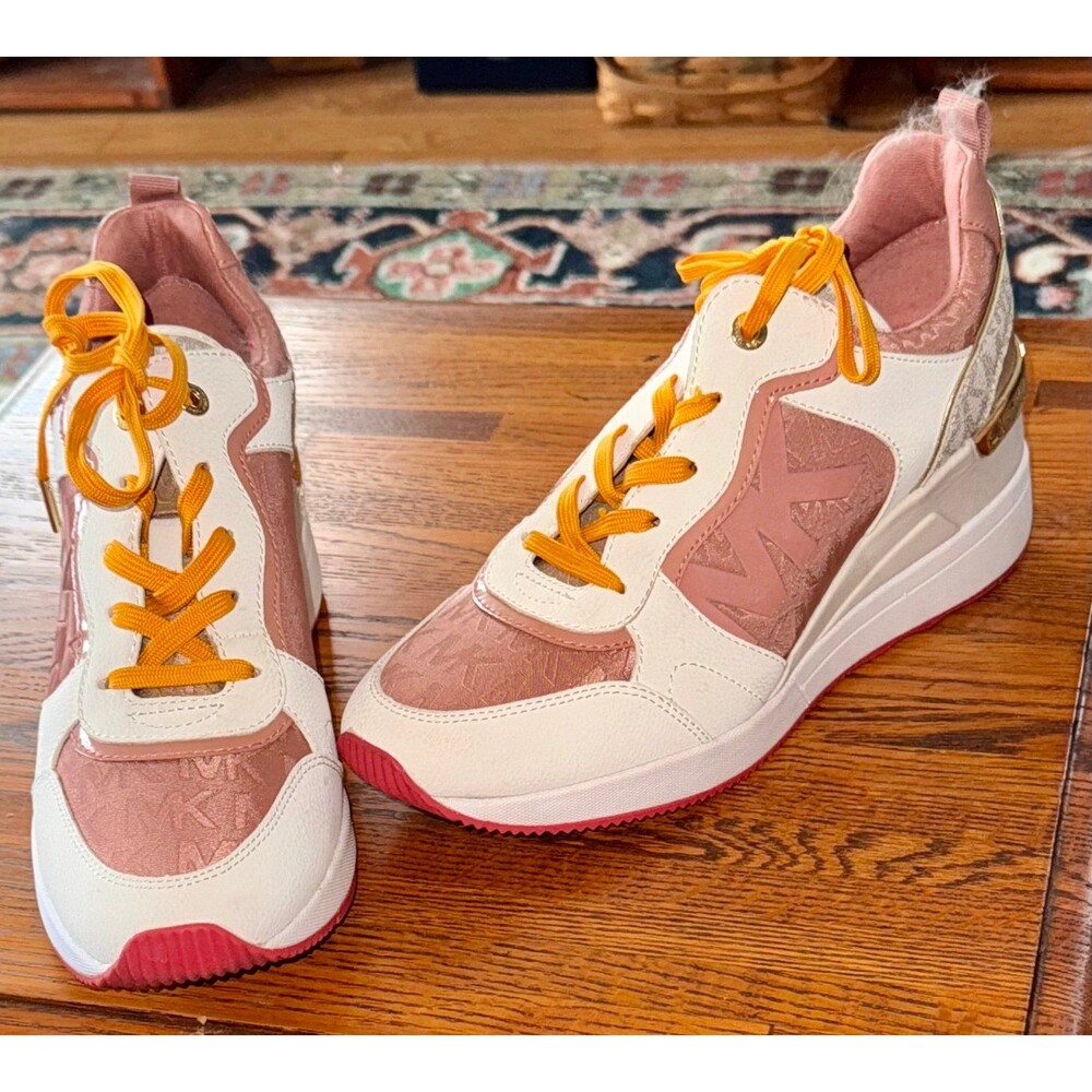 Michael Kors Crista Trainer MKOutline Jacquard New 9 - Picture 1 of 3